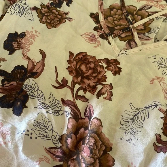 NWOT Free People Floral Blouse - Picture 5 of 9